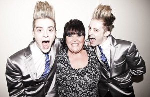JEDWARD WITH MARY BYRNE  - X FACTOR CONTESTANT 2010. Photo : DailyMail